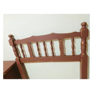 Cabecero y mesita de noche de madera