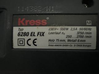 Sierra de calar Kress 550W