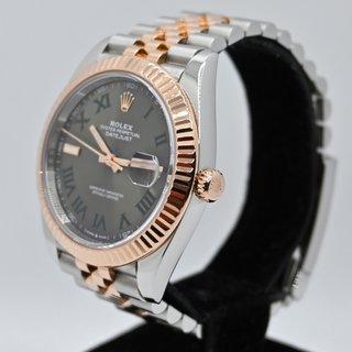 Rolex Datejust 41mm Acero/Oro Rosa Wimbledon
