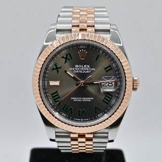Rolex Datejust 41mm Acero/Oro Rosa Wimbledon