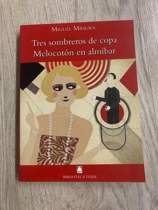 Tres sombreros de copa Melocotón en almíbar
