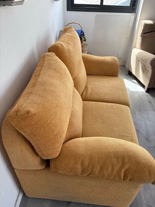 Sofá Cama Tela Naranja/Amarillo