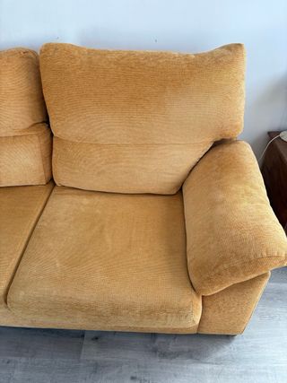 Sofá Cama Tela Naranja/Amarillo