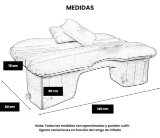 Colchoneta Hinchable Coche Gris