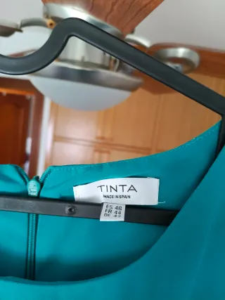 Mono azul  hecho en España con cinturón floral