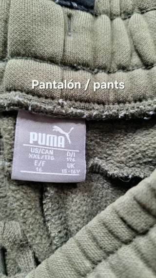 Conjunto de Puma para niños / Puma set for boys