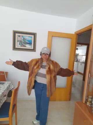 Abrigo de Piel de Zorro Vintage Ricardo Gal