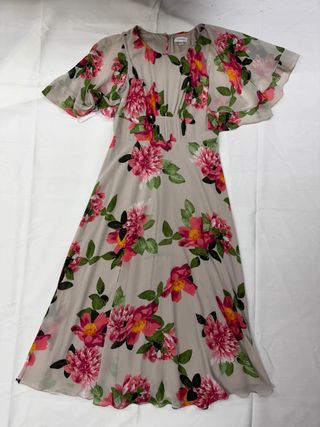 Vestido largo floral Calvin Klein