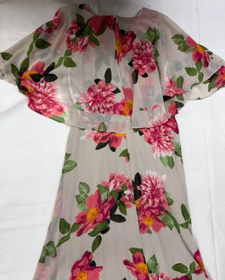 Vestido largo floral Calvin Klein