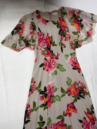 Vestido largo floral Calvin Klein
