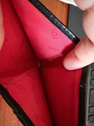 Monedero Tous negro piel