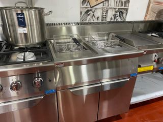 Freidora Gas Doble 17+17L Nueva