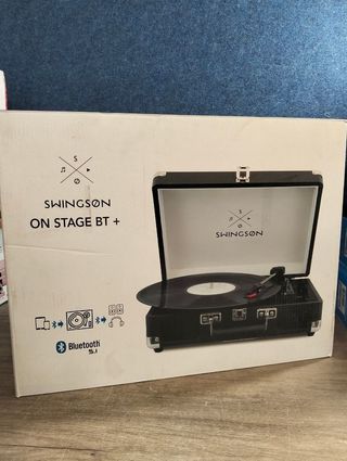Tocadiscos Bluetooth Swingson On Stage Negro
