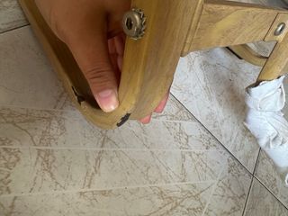Silla ergonómica rodillas respaldo gris