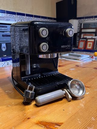 Cafetera Mini Moka Automática Negra