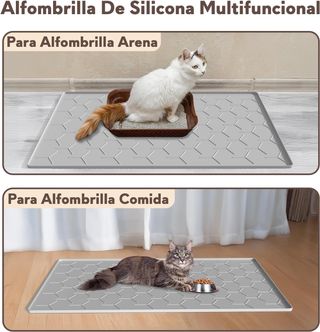 Alfombrilla Arenero Gato Silicona Impermeable