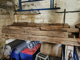 Vigas de madera roble