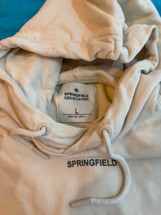 Casaco com capuz Springfield bege