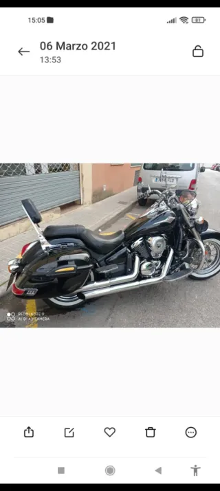 Parachoques trasero Kawasaki Vulcan 900 VN Classic