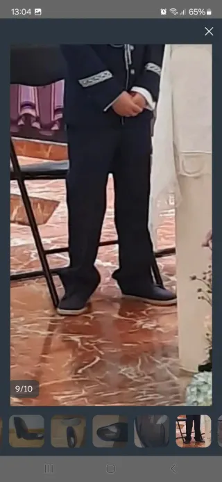 Zapatos de tela niño(comunión,boda,celebraciónN⁰35
