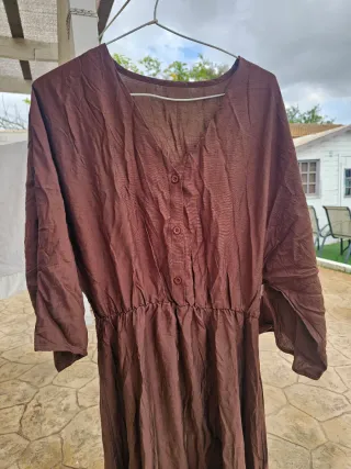 Vestido marrón Brillora