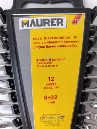 Juego 12 Llaves Combinadas Maurer 6-22mm