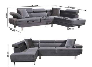 Sofá Rinconera Beige Grande