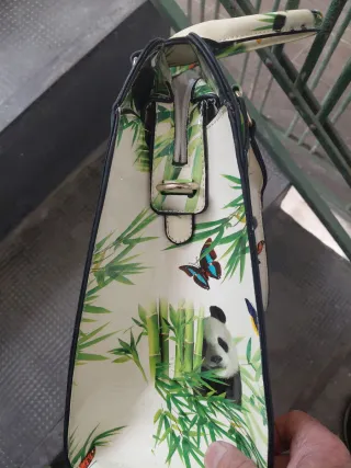 Borsa donna con fantasia orso panda