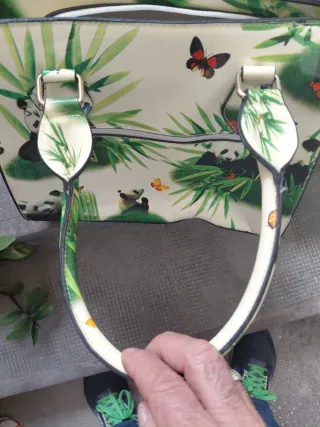 Borsa donna con fantasia orso panda