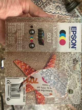Cartuchos Epson 603 ORIGINALES  2 Magenta y 2 Cyan
