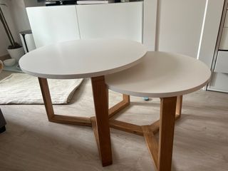 Tavoli da salotto bianchi e in legno