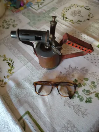 Soplete antiguo de cobre
