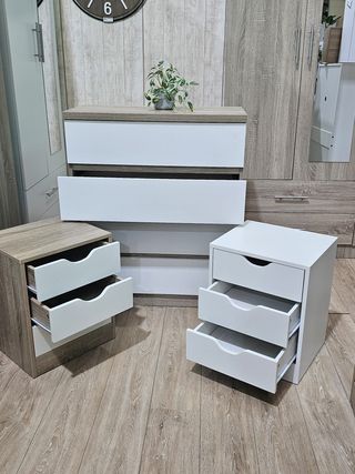 OFERTA DE MESITAS DE NOCHE Y COMODA