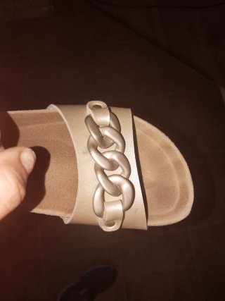 Sandalias doradas niña Talla 36