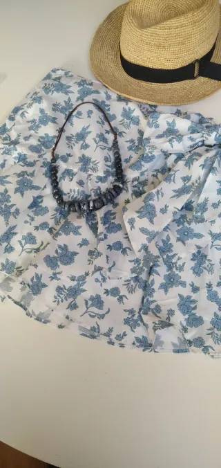 Falda mini pareo Claudie Pierlot. Algodón 100 %.