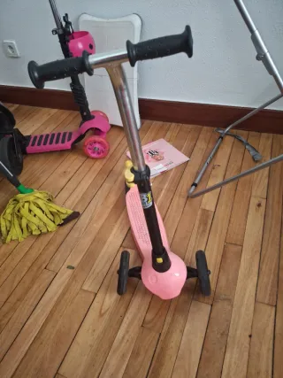 Patinete infantil 3 ruedas rosa