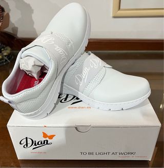 Zapatos de trabajo blancos Dian
