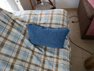 Pack 2 Cojines Azules Estilo Rústico/Moderno