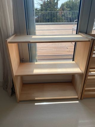 Scaffale e Libreria Montessori in Legno Naturale