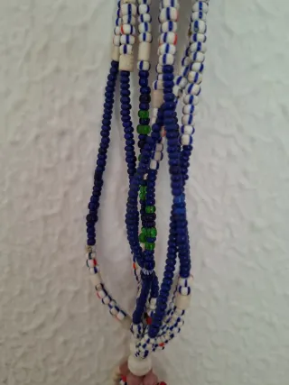 Collar étnico antiguo multicolor