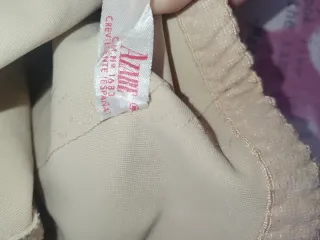 Faja vintage beige con encaje