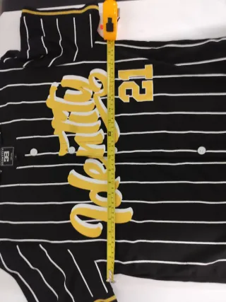 Camicia da baseball a righe