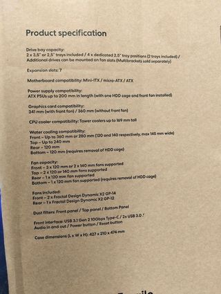 Caja ATX Fractal Meshify 2 Compact cristal tintado