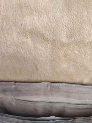 Bolso piel marrón hombro o cartera mano