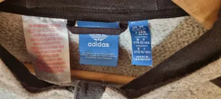 Chaqueta Adidas Gris y Negra con Cremallera