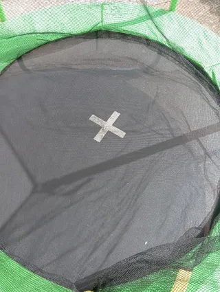 Cama elástica infantil con red de seguridad