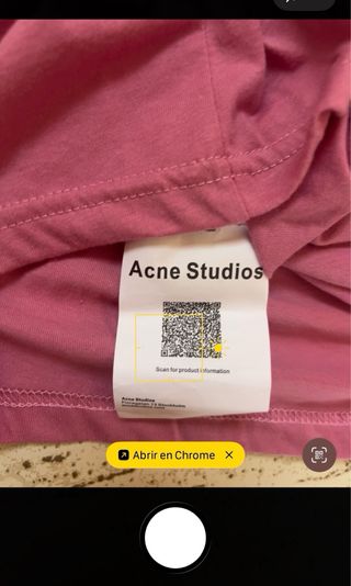 Camiseta Acne Studios Stockholm 1996 Rosa