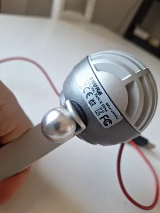 Micrófono Shure Plateado USB
