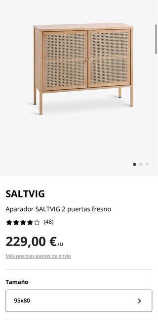 Aparador Rattan y Madera