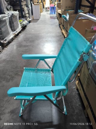 Silla de playa multicolor plegable